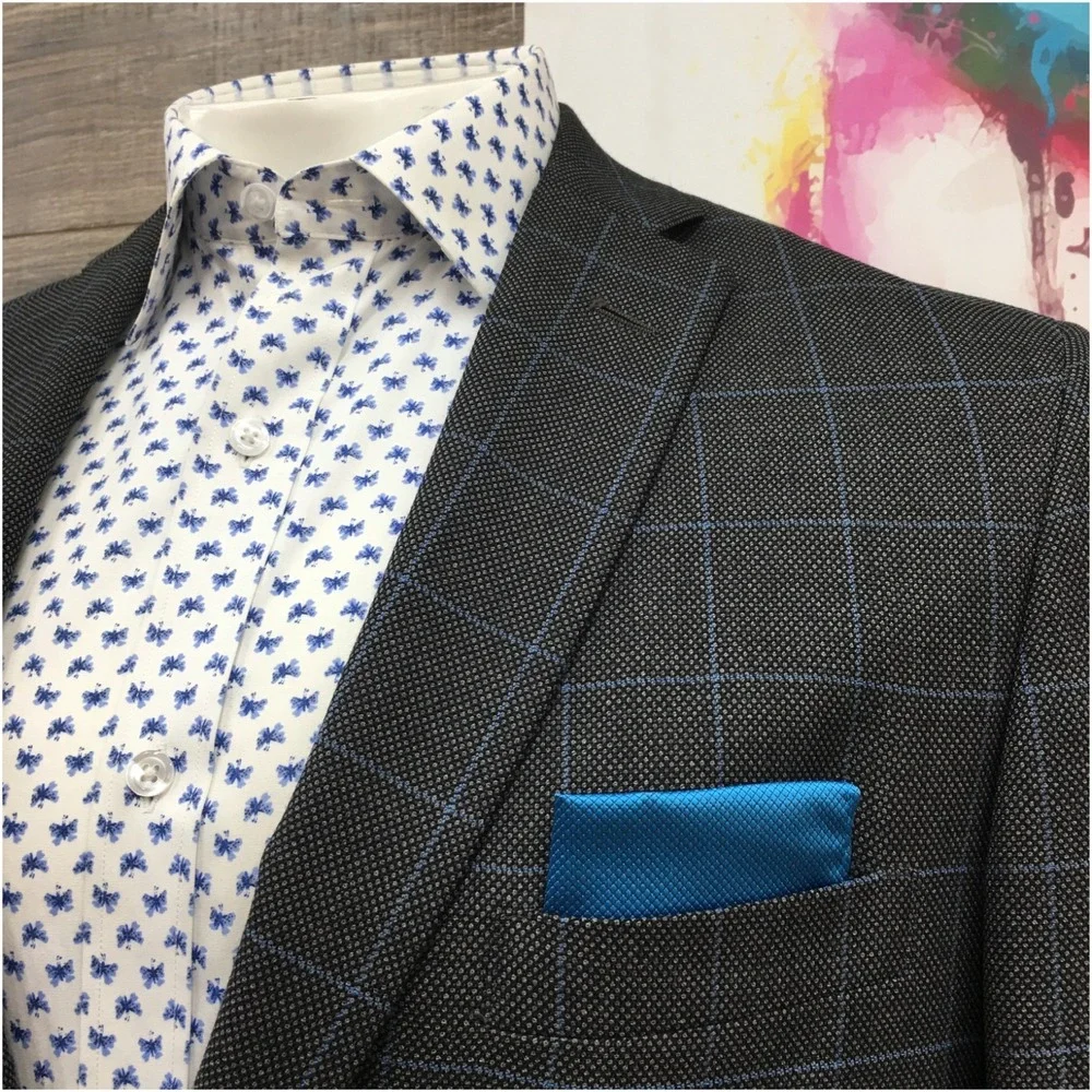 TOM JAMES Men Bespoke Blazer Sport Coat Casual Jacket Size 42L Classic Wool Suit